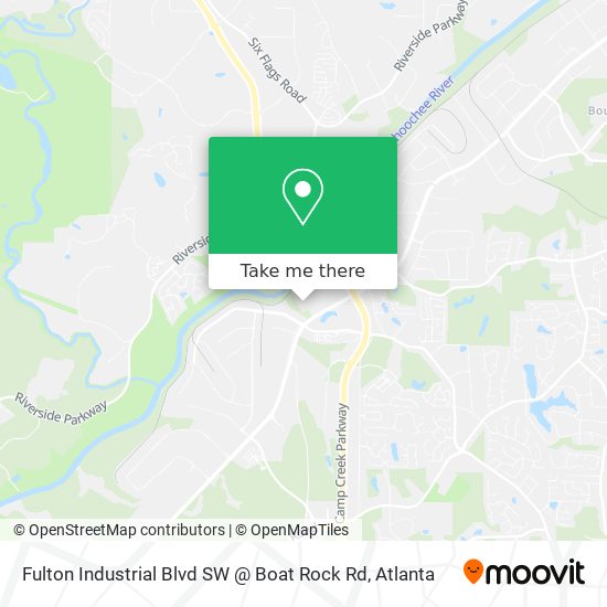 Mapa de Fulton Industrial Blvd SW @ Boat Rock Rd