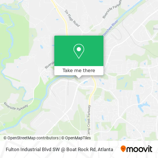 Fulton Industrial Blvd SW @ Boat Rock Rd map