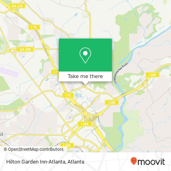 Mapa de Hilton Garden Inn-Atlanta