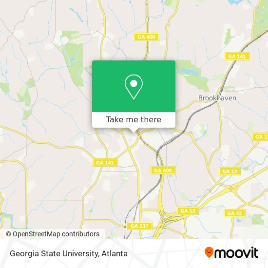 Mapa de Georgia State University