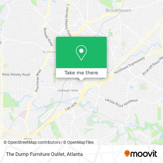 The Dump Furniture Outlet map