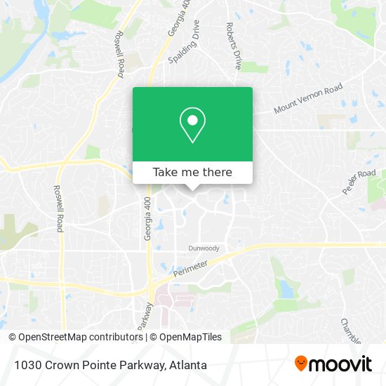 1030 Crown Pointe Parkway map