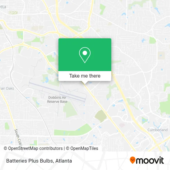 Batteries Plus Bulbs map