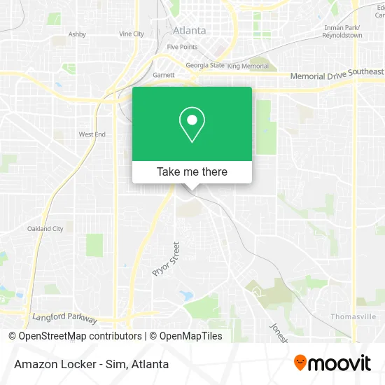 Amazon Locker - Sim map