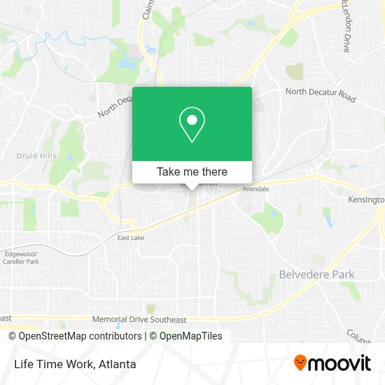 Life Time Work map