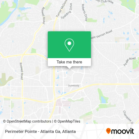Perimeter Pointe - Atlanta Ga map