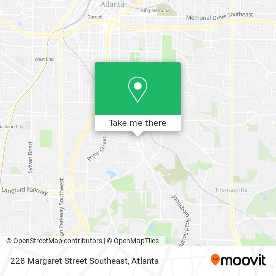 Mapa de 228 Margaret Street Southeast