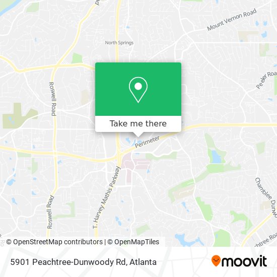 5901 Peachtree-Dunwoody Rd map