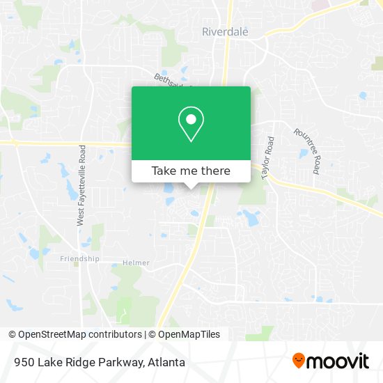 Mapa de 950 Lake Ridge Parkway