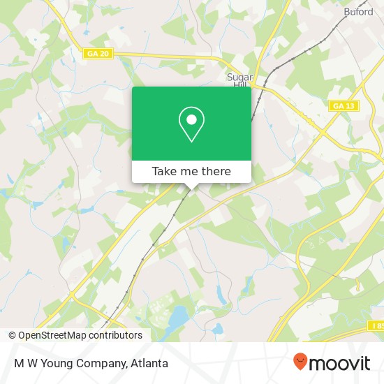 M W Young Company map