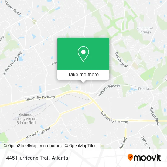 445 Hurricane Trail map