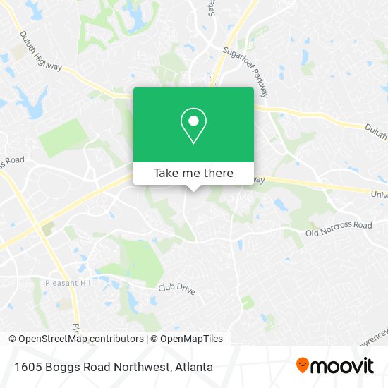 1605 Boggs Road Northwest map