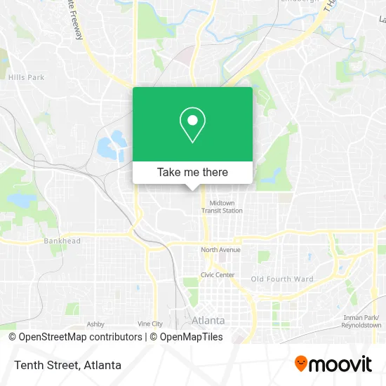 Tenth Street map