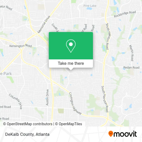 DeKalb County map