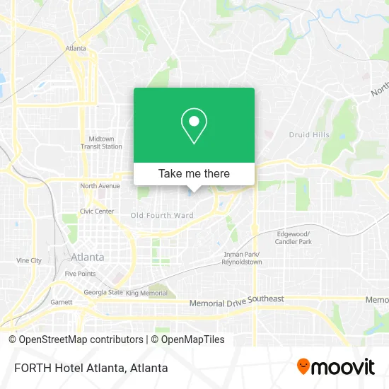 FORTH Hotel Atlanta map