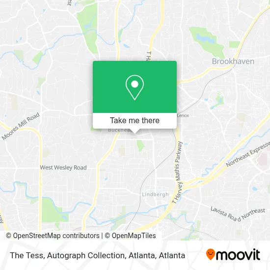 The Tess, Autograph Collection, Atlanta map