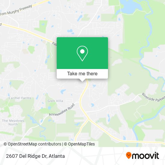 Mapa de 2607 Del Ridge Dr