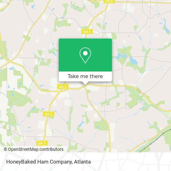 Mapa de HoneyBaked Ham Company