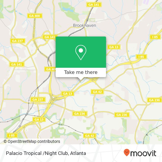 Palacio Tropical /Night Club map