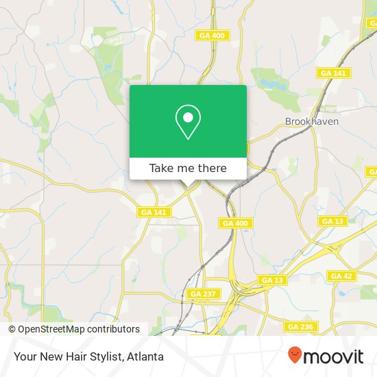 Your New Hair Stylist map