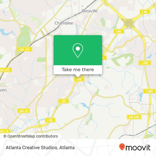 Atlanta Creative Studios map