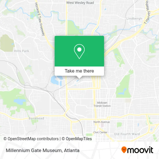 Millennium Gate Museum map