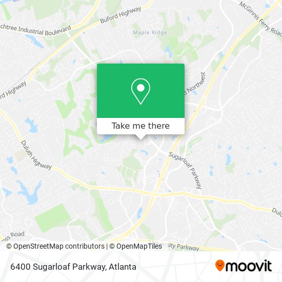 Mapa de 6400 Sugarloaf Parkway