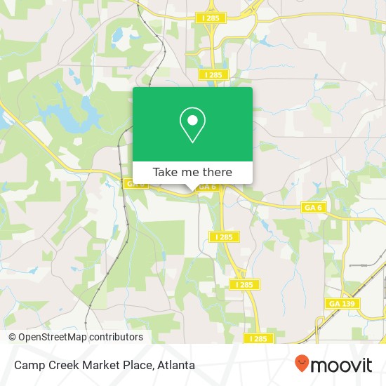 Mapa de Camp Creek Market Place