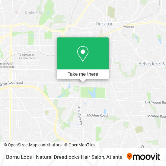 Mapa de Bornu Locs - Natural Dreadlocks Hair Salon