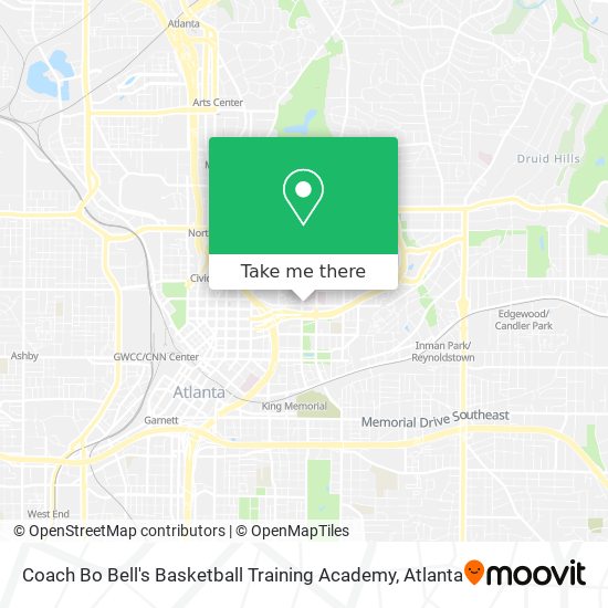 Mapa de Coach Bo Bell's Basketball Training Academy