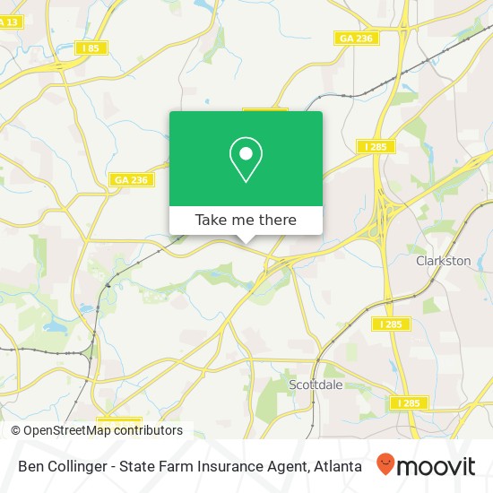 Mapa de Ben Collinger - State Farm Insurance Agent