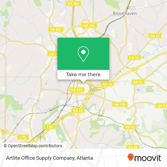 Mapa de Artlite Office Supply Company