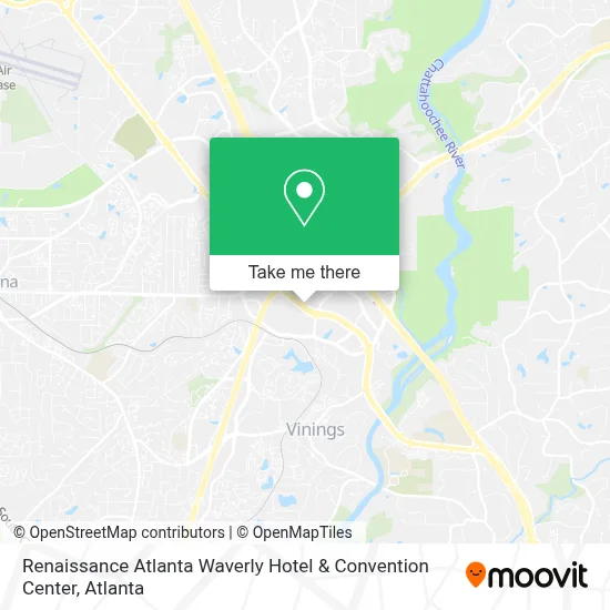 Renaissance Atlanta Waverly Hotel & Convention Center map