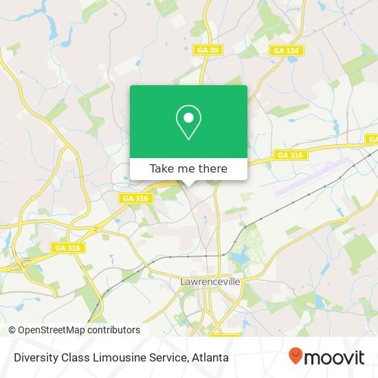 Mapa de Diversity Class Limousine Service