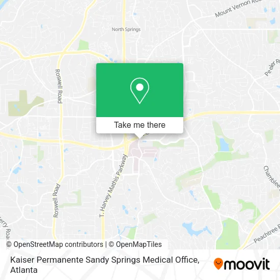 Mapa de Kaiser Permanente Sandy Springs Medical Office