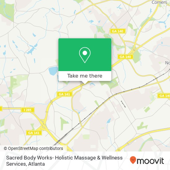 Mapa de Sacred Body Works- Holistic Massage & Wellness Services