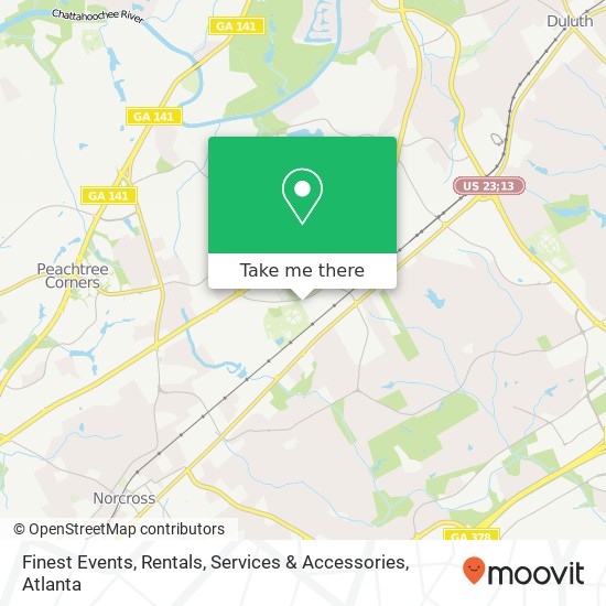 Finest Events, Rentals, Services & Accessories map