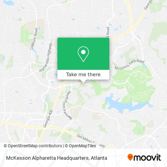 McKesson Alpharetta Headquarters map