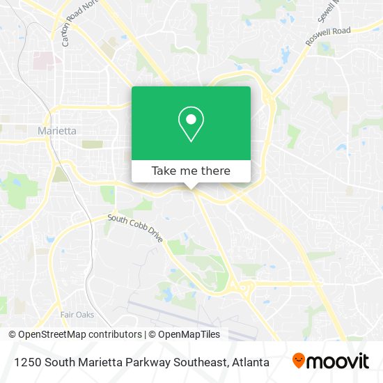 Mapa de 1250 South Marietta Parkway Southeast