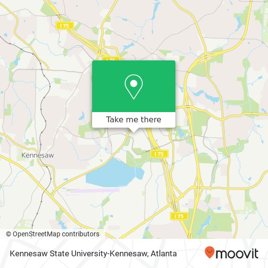 Mapa de Kennesaw State University-Kennesaw