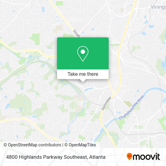 Mapa de 4800 Highlands Parkway Southeast