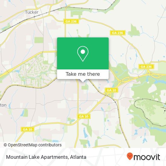 Mountain Lake Apartments map