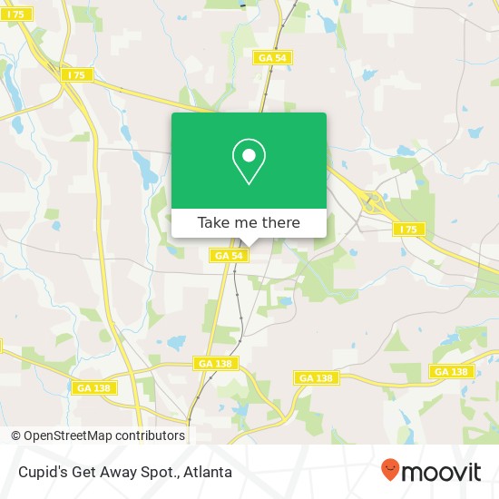 Cupid's Get Away Spot. map