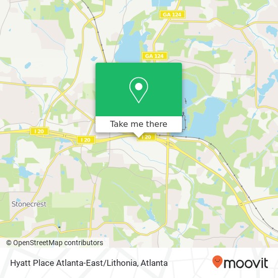 Hyatt Place Atlanta-East / Lithonia map