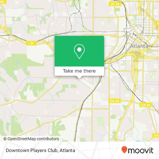 Mapa de Downtown Players Club