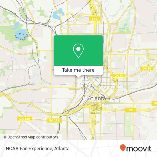 Mapa de NCAA Fan Experience