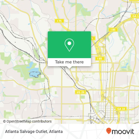 Atlanta Salvage Outlet map