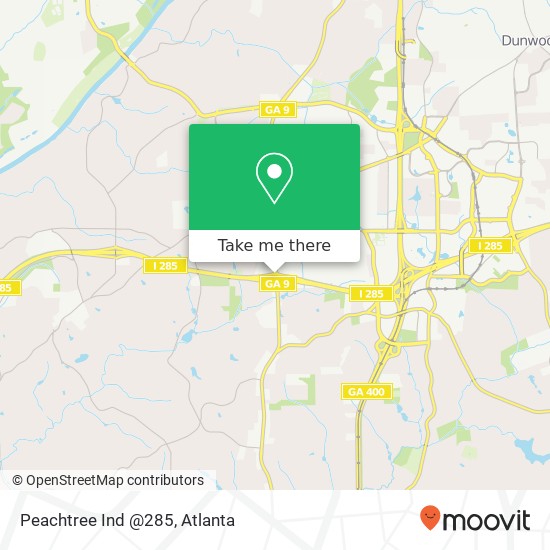 Peachtree Ind @285 map
