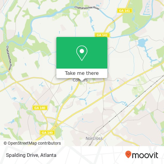 Spalding Drive map