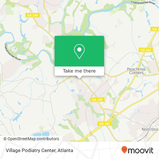 Village Podiatry Center map